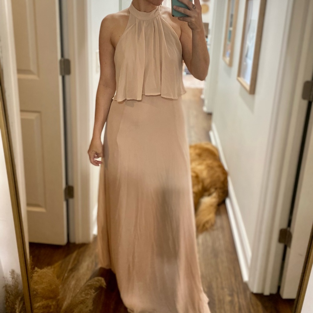 ✨Dusty Pink Floor Length Evening Gown✨